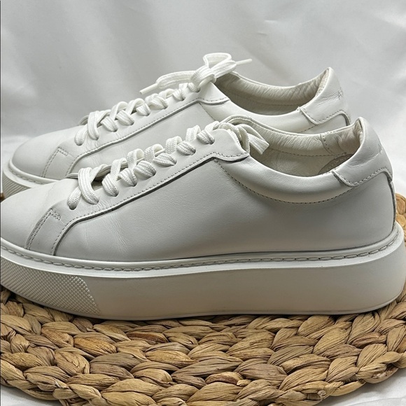Arne Essential  White Leather Platform Trainer  Made in Portugal - Picture 5 of 8